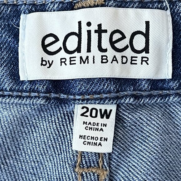 Edited by Remi Bader Women's Denim Jeans Plus Sz 20W Loose Fit Straight Leg NWT - Picture 11 of 12